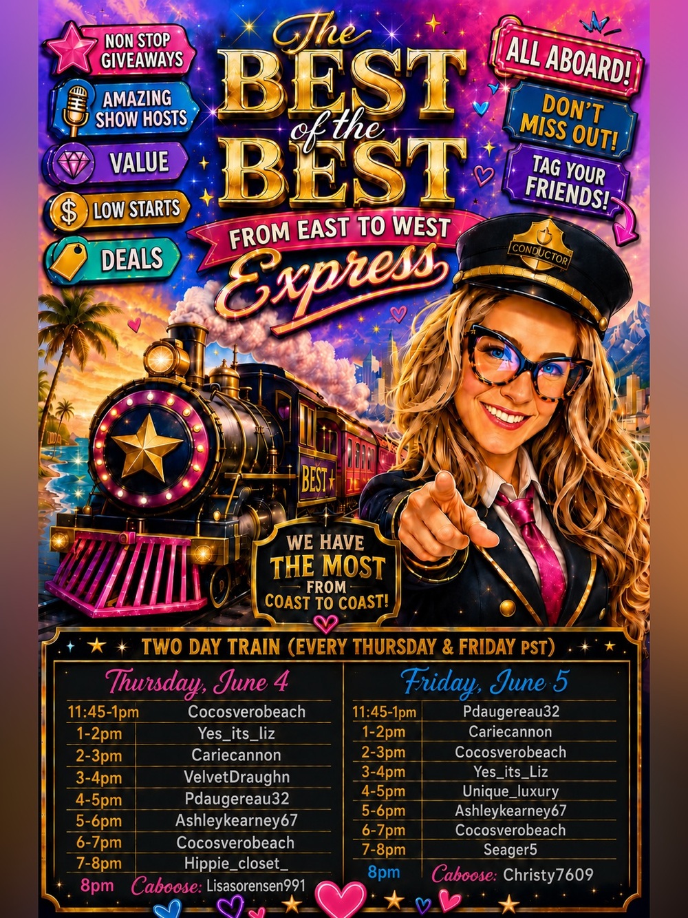 Best of the Best from East to West Express train 🚂